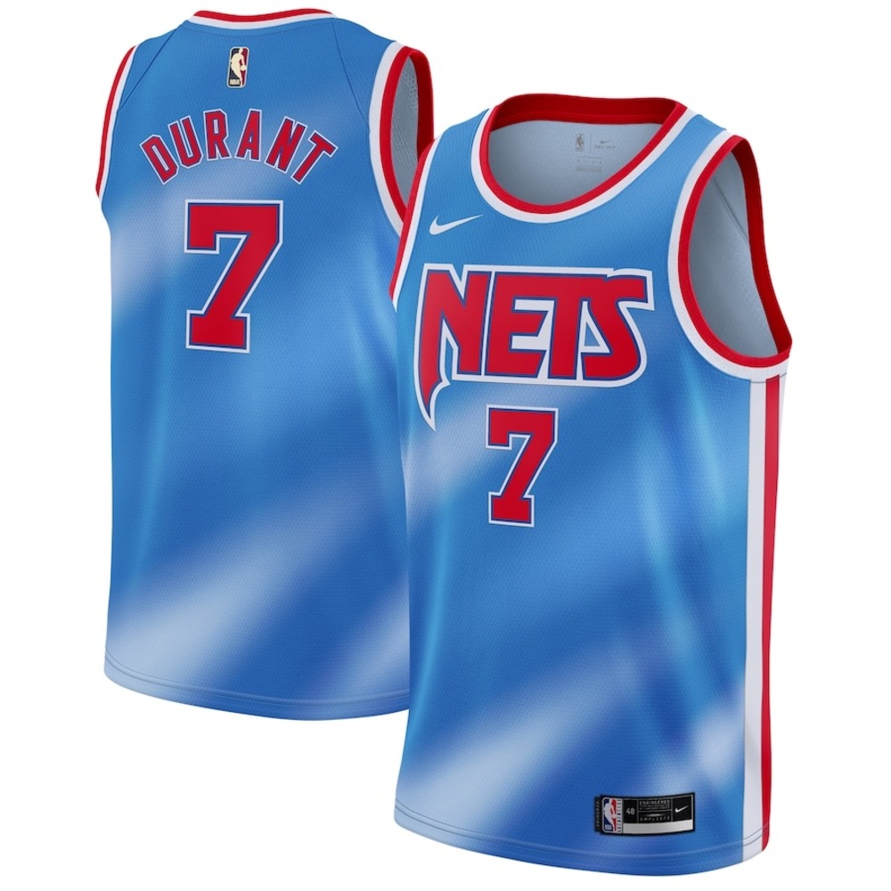 COPY - Men's Kevin Durant Nike Blue 2020/21 Swingman Jersey - Classic Edition
